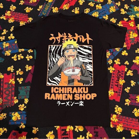 Naruto Shippuden Ichiraku Ramen Shop Hungry Graphic Tee Shirt / Size S - Picture 1 of 4